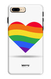 Rainbow Heart-Phone Case-iPhone 8 Plus-Tough-Gloss-Movvy