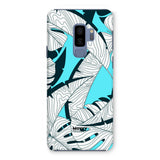 Baby Blue Leaves-Phone Case-Galaxy S9 Plus-Snap-Gloss-Movvy