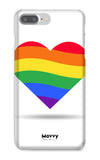 Rainbow Heart-Phone Case-iPhone 8 Plus-Snap-Gloss-Movvy