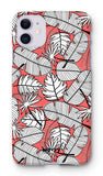 Blush Leaves-Phone Case-iPhone 11-Snap-Gloss-Movvy