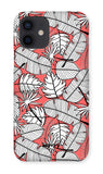 Blush Leaves-Phone Case-iPhone 12-Snap-Gloss-Movvy