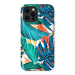 Tropical Leaves-Phone Case-iPhone 12 Pro Max-Tough-Gloss-Movvy