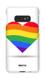 Rainbow Heart-Phone Case-Galaxy S10E-Snap-Gloss-Movvy