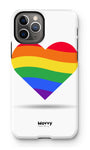 Rainbow Heart-Phone Case-iPhone 11 Pro-Tough-Gloss-Movvy