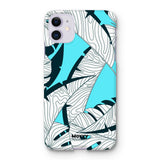 Baby Blue Leaves-Phone Case-iPhone 11-Snap-Gloss-Movvy