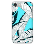 Baby Blue Leaves-Phone Case-iPhone 8-Snap-Gloss-Movvy