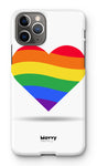Rainbow Heart-Phone Case-iPhone 11 Pro-Snap-Gloss-Movvy