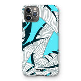 Baby Blue Leaves-Phone Case-iPhone 11 Pro-Snap-Gloss-Movvy
