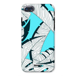 Baby Blue Leaves-Phone Case-iPhone 8-Tough-Gloss-Movvy