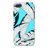 Baby Blue Leaves-Phone Case-iPhone 8-Tough-Gloss-Movvy