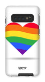 Rainbow Heart-Phone Case-Galaxy S10-Tough-Gloss-Movvy