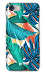 Tropical Leaves-Phone Case-iPhone 8-Snap-Gloss-Movvy