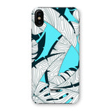 Baby Blue Leaves-Phone Case-iPhone XS-Snap-Gloss-Movvy