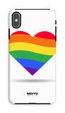 Rainbow Heart-Phone Case-iPhone XS Max-Tough-Gloss-Movvy